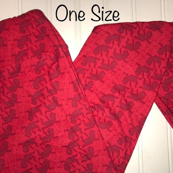 Lularoe Valentines Day Womens Leggings ONE SIZE OS BRAND NEW NWT cupid hearts - Picture 1 of 2